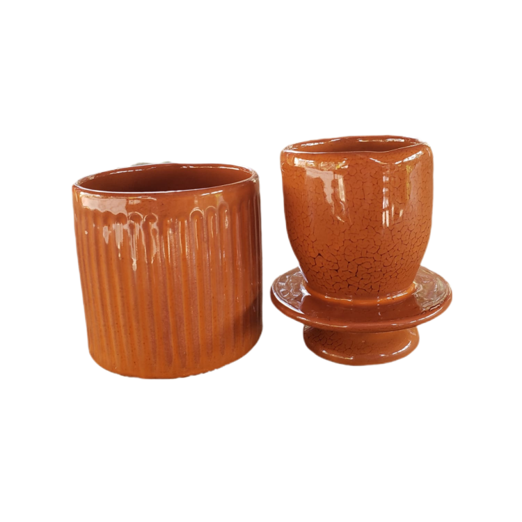 Manteigueira francesa terracota  - Imagem: 1