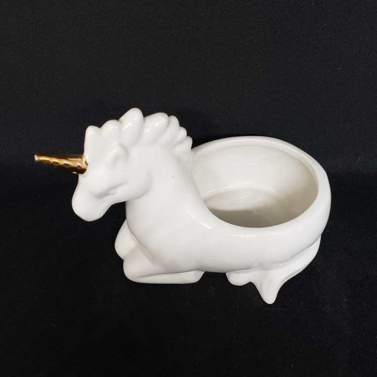 Cachepot unicórnio branco - Imagem: 2