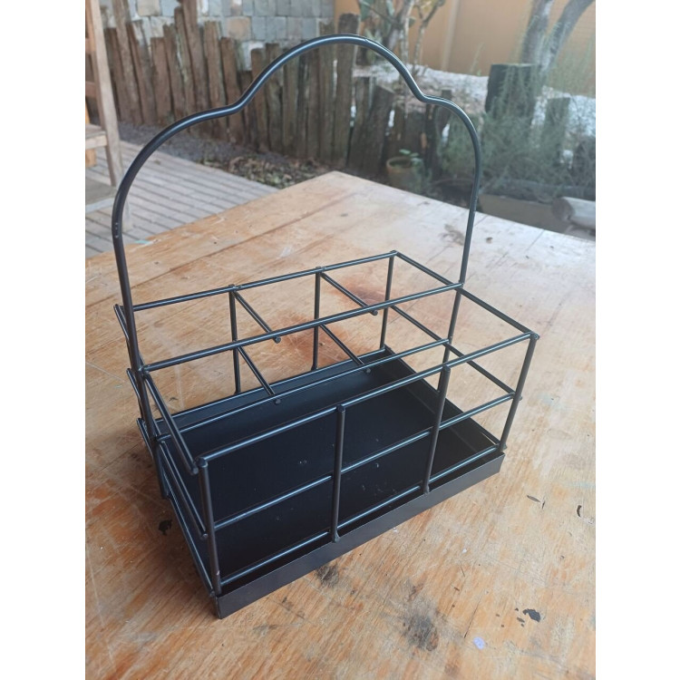 Porta talheres e guardanapos preto - Imagem: 3