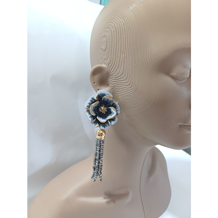 Brinco Flor com Tassel - Imagem: 2