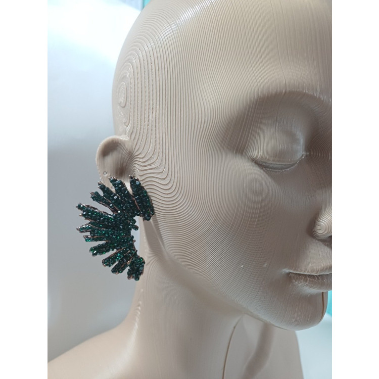 Brinco strass verde - Imagem: 2