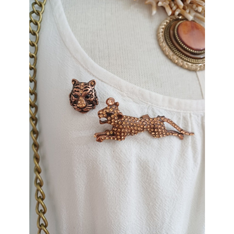 Conjunto Pin e Broche onça - Imagem: 2