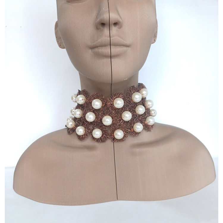 Choker crochê de metal - Imagem: 2