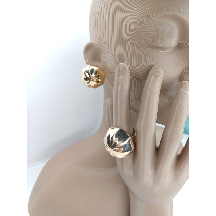 Conjunto redondo dourado - Imagem: 2