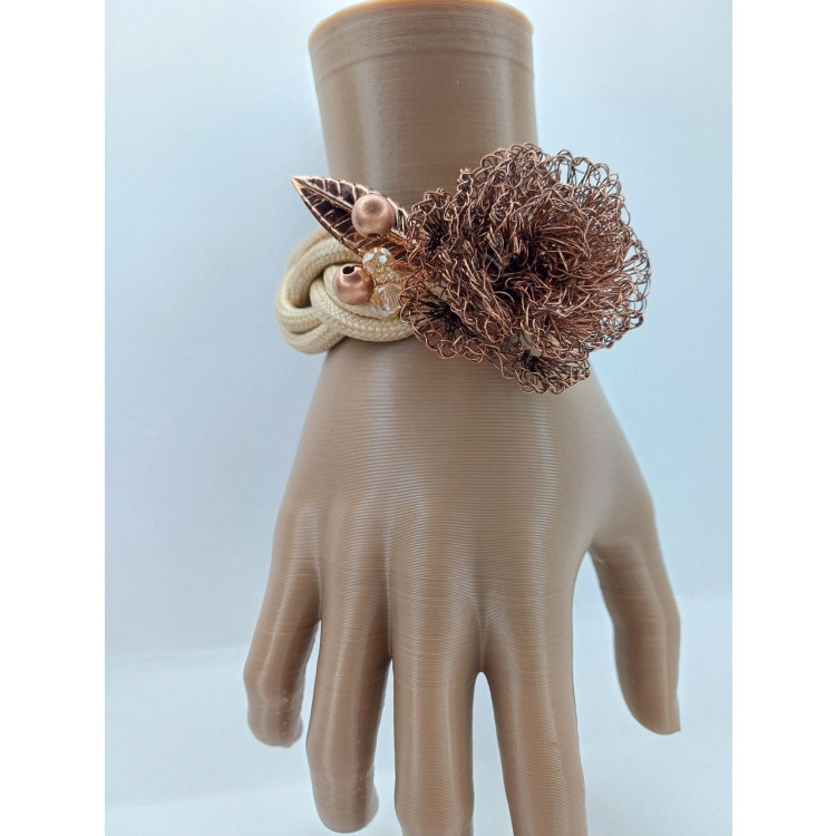 Pulseira flor e nó  - Imagem: 2