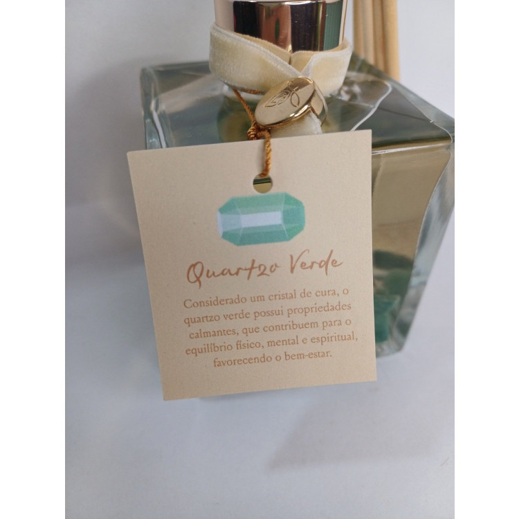 Difusor de varetas femme e quartzo verde  - Imagem: 2
