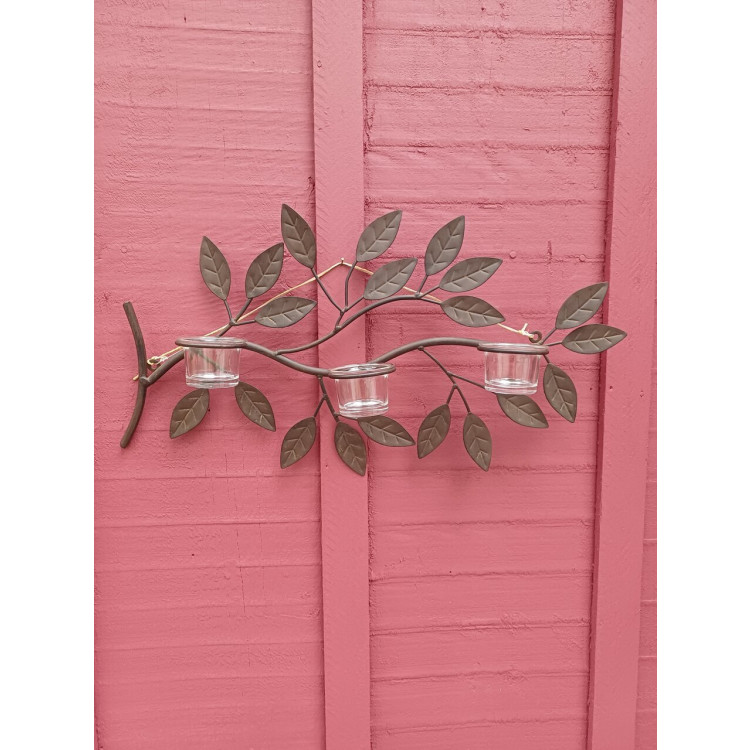 Porta velas de parede galhos - Imagem: 3