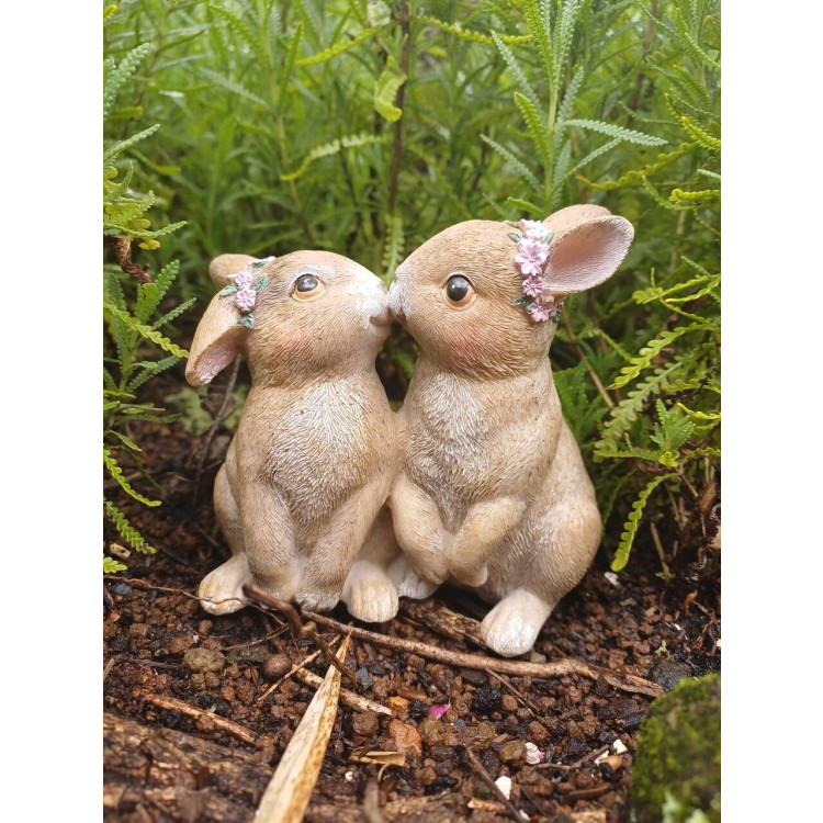 Enfeite coelhos beijinho - Imagem: 3