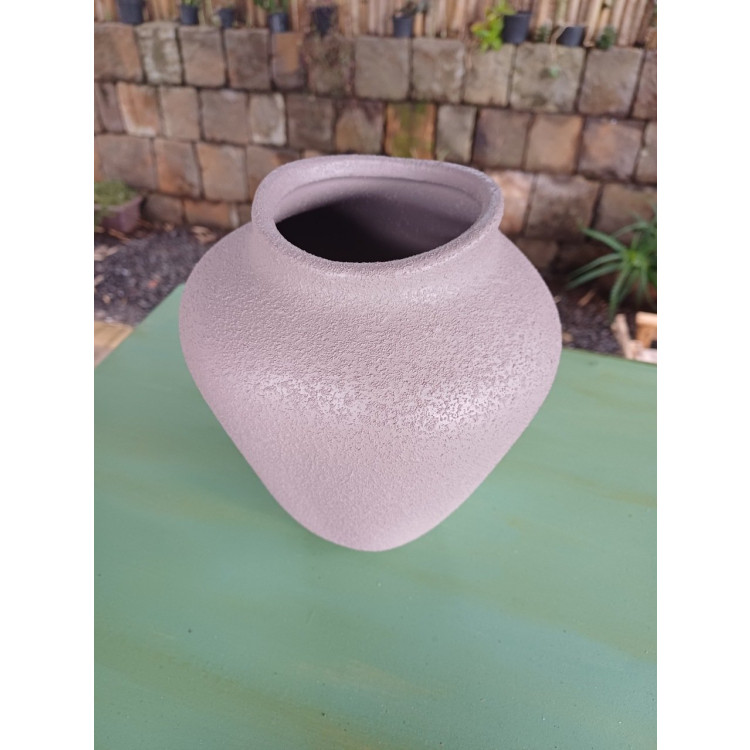 Vaso G marrom texturizado fosco - Imagem: 3