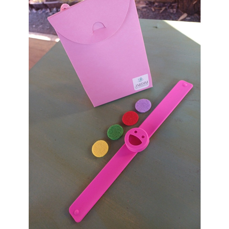 Pulseira aromaterapia infantil rosa - Imagem: 3