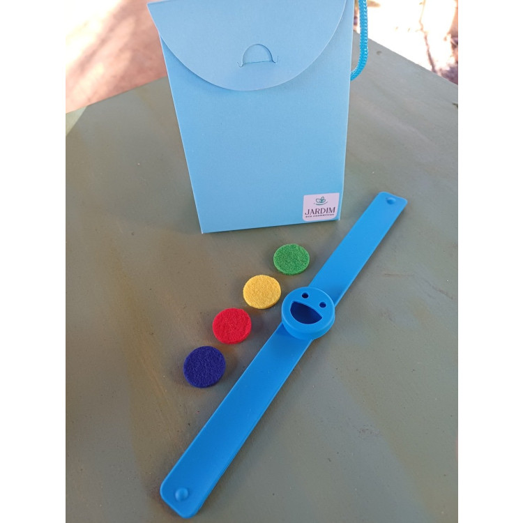 Pulseira aromaterapia infantil azul - Imagem: 3