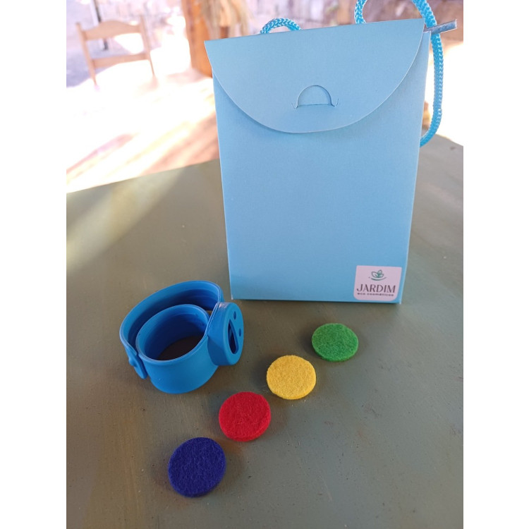 Pulseira aromaterapia infantil azul - Imagem: 2