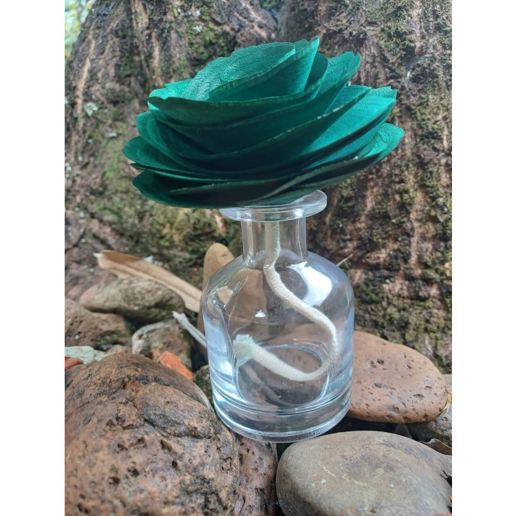 Difusor flor verde pavio  - Imagem: 3