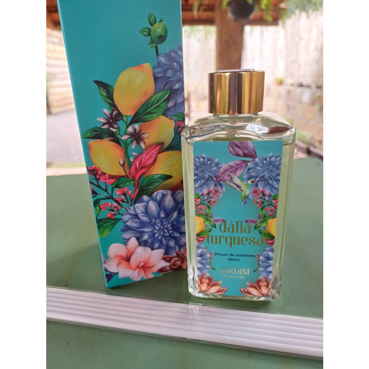 Difusor de ambiente dália turquesa 250ML - Imagem: 3