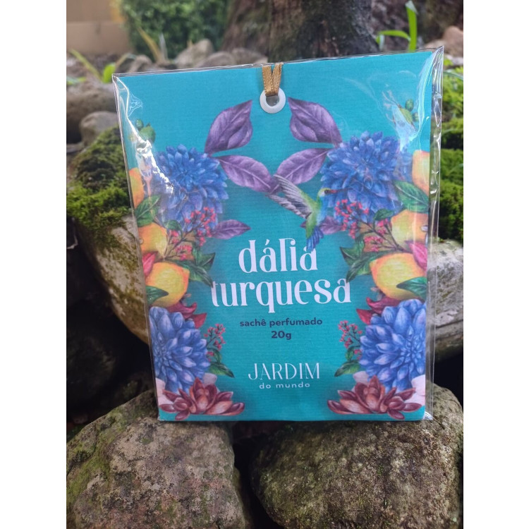 Sachê perfumado dalia turquesa 20g - Imagem: 2