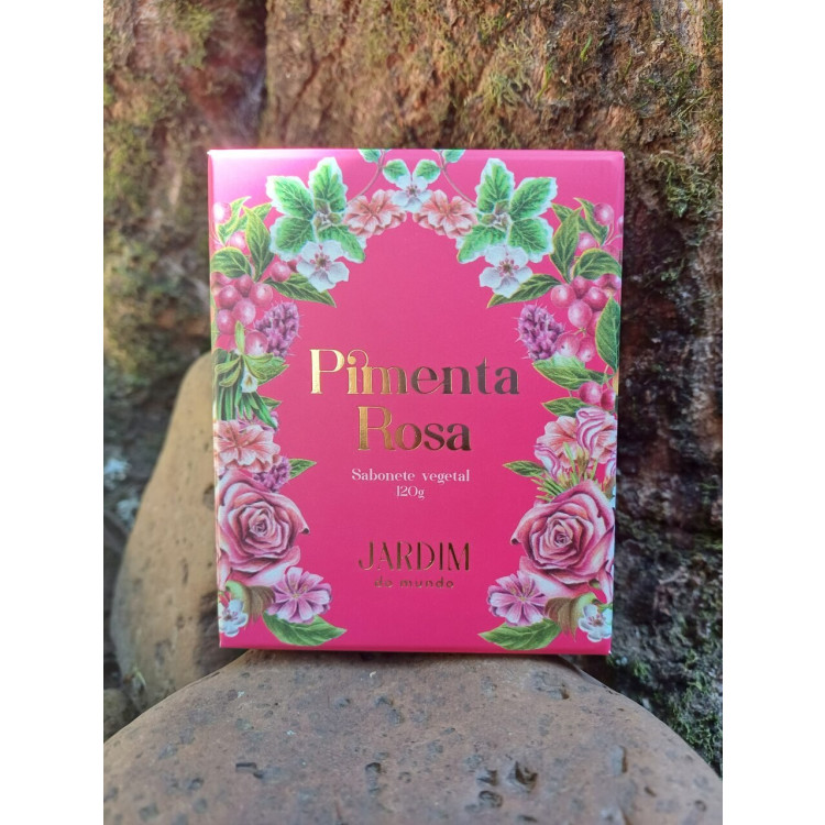 Sabonete Vegetal pimenta rosa - 120g - Imagem: 2