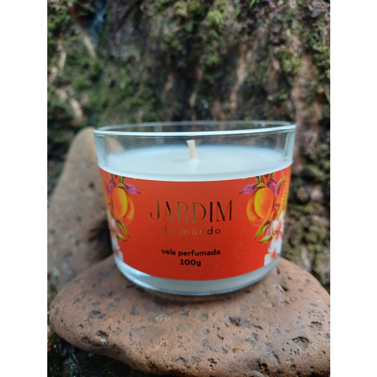 Vela perfumada flor de tangerina - 100g - Imagem: 2
