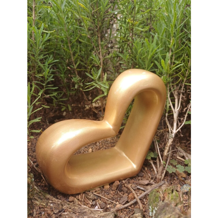 Coração vazado dourado  - Imagem: 3