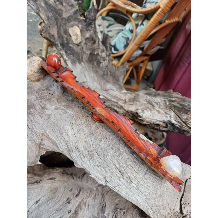 Incensário cristal quartzo branco  - Imagem: 2