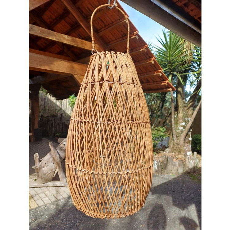 Luminária oval bambu G  - Imagem: 3