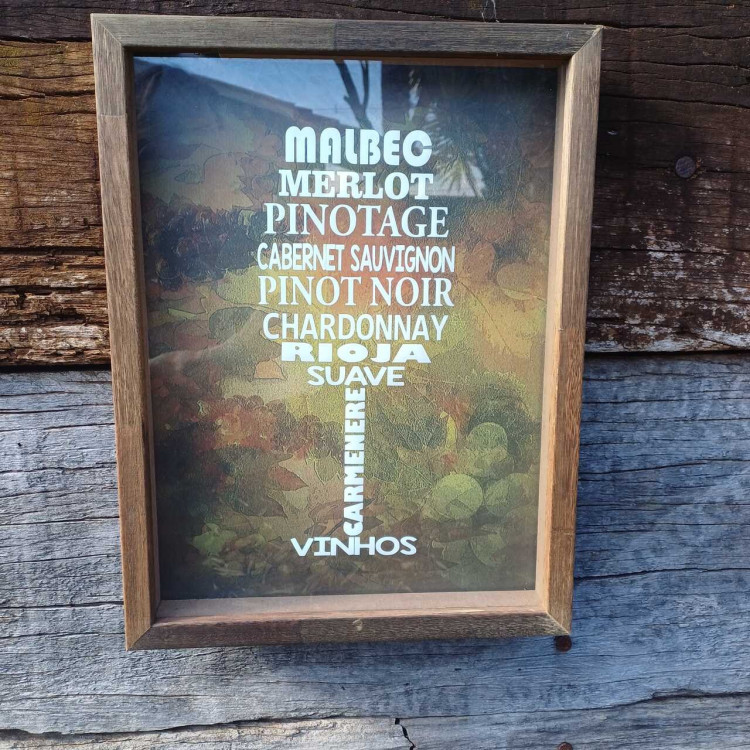 Quadro vinho porta rolhas  - Imagem: 2
