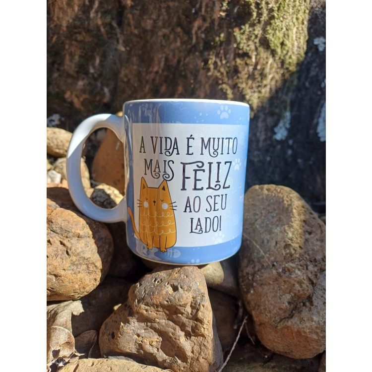 Caneca em cerâmica gato  - Imagem: 3