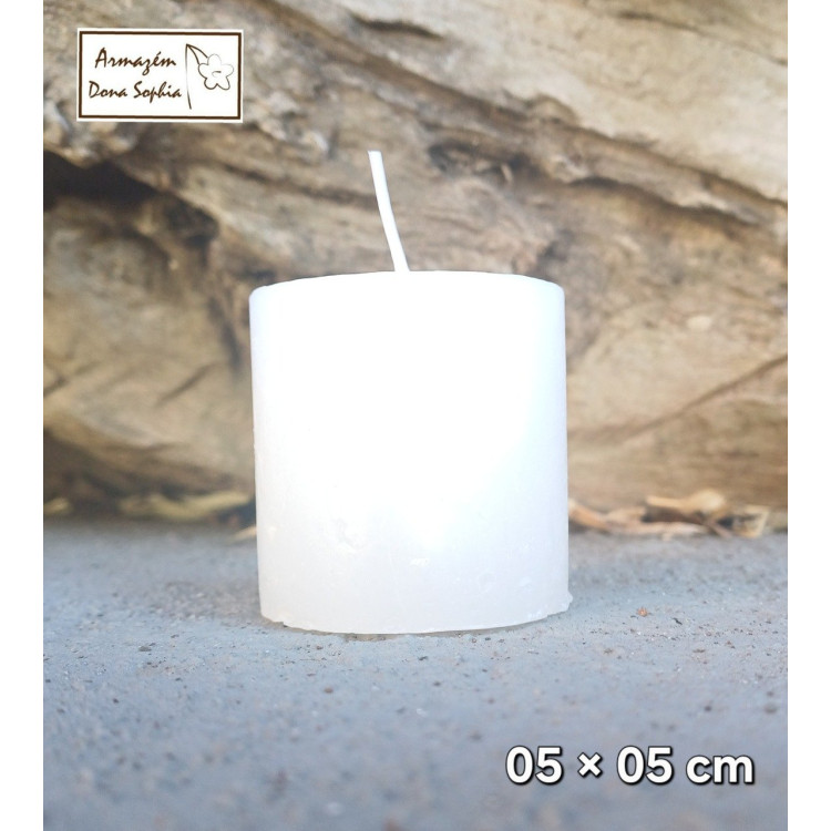 Vela pilar branca 05 x 05cm - Imagem: 2
