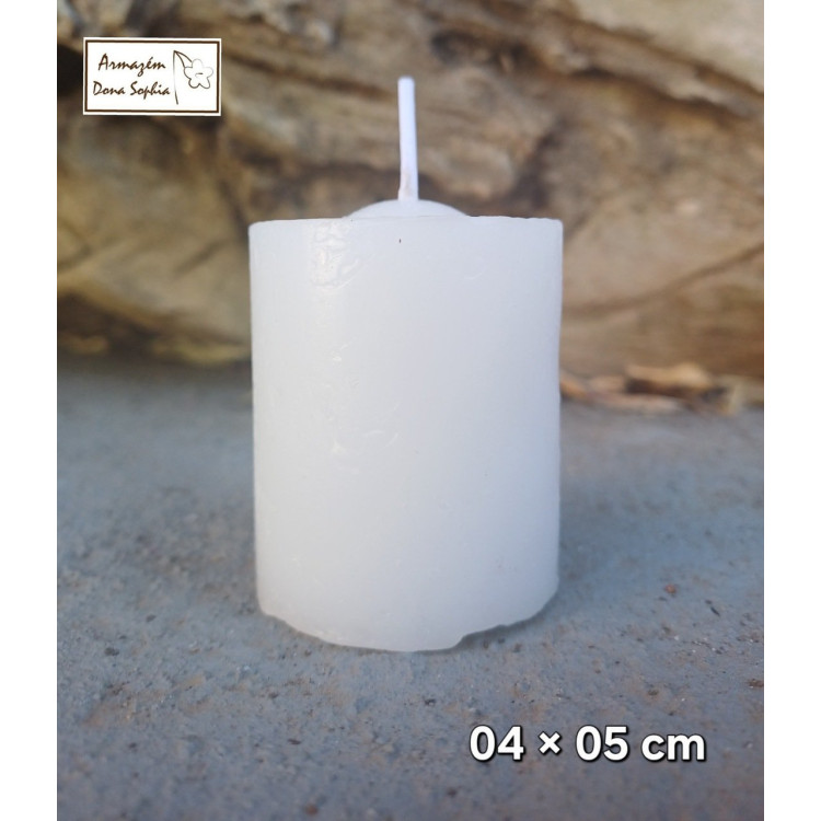 Vela pilar branca  04 x 05cm - Imagem: 2