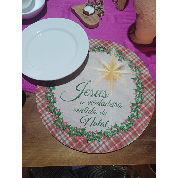 Capa para sousplat jesus Natal - Imagem: 3