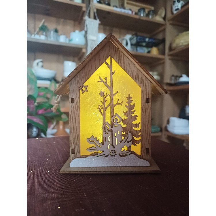 Casinha de natal com vela led - Imagem: 4 Casinha de natal com vela led - Imagem: 4