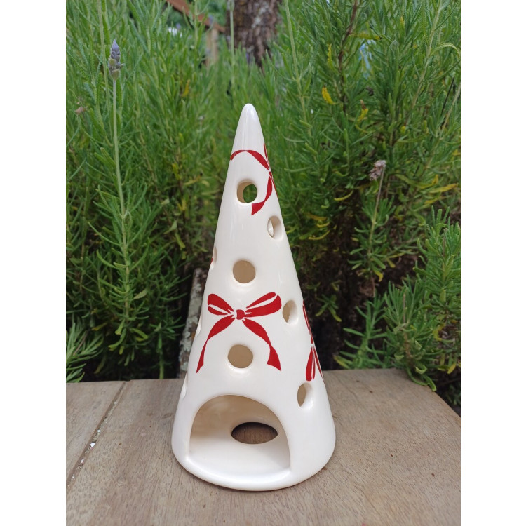 Cone porta vela laços charlotte cereja P  - Imagem: 2