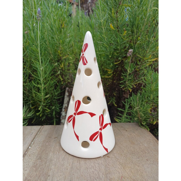 Cone porta vela laços charlotte cereja P  - Imagem: 3