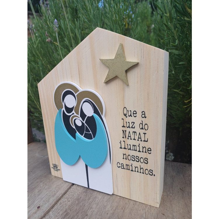 Placa de mesa em madeira - Imagem: 3