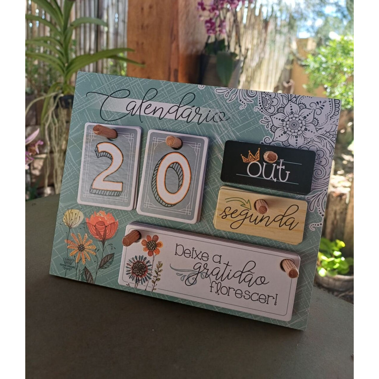 Calendário permanente flores - Imagem: 2