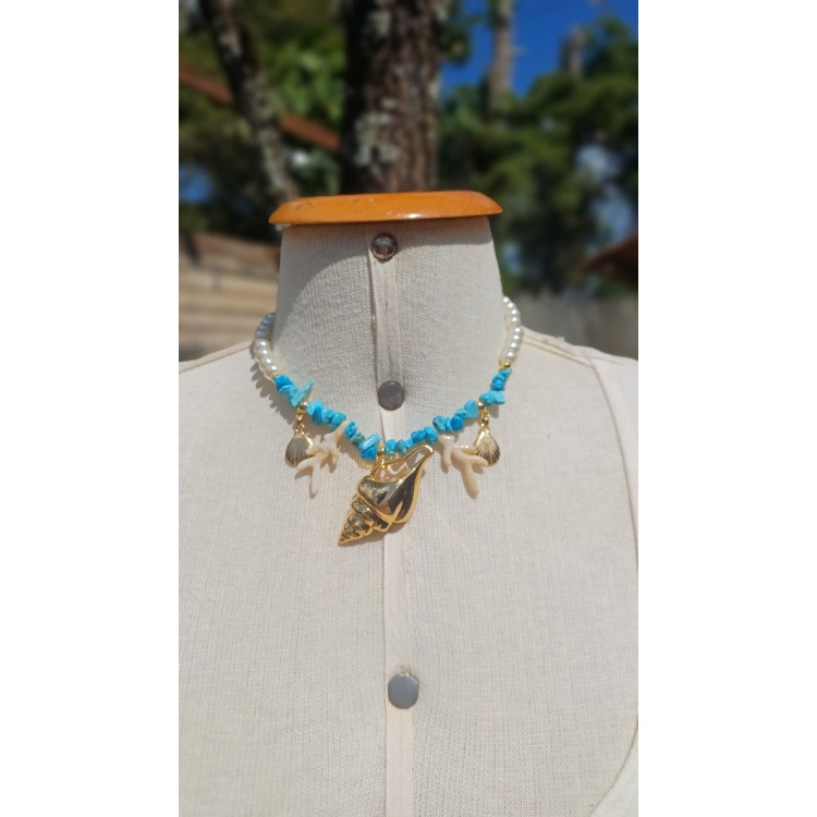 Colar fundo do mar azul  - Imagem: 2