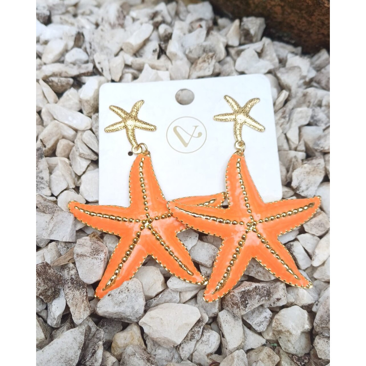 Brinco estrela do mar laranja  - Imagem: 2