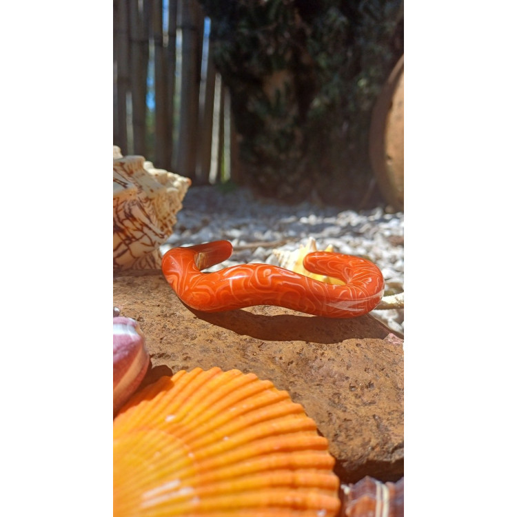 Pulseira Coral resina assimétrica  - Imagem: 2