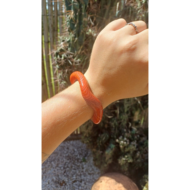 Pulseira coral em resina - Imagem: 3