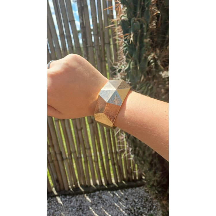 pulseira dourada assimétrica  - Imagem: 3