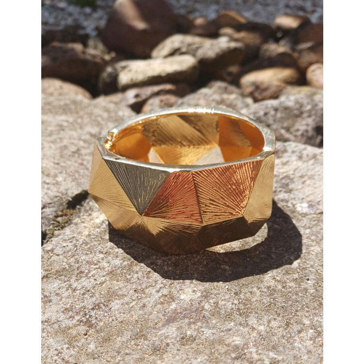 pulseira dourada assimétrica  - Imagem: 2