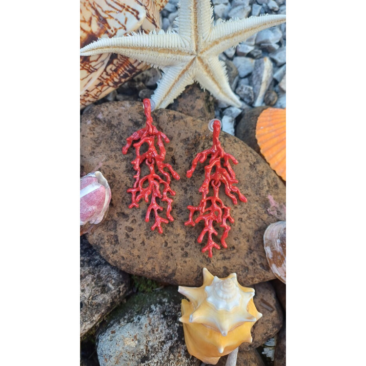 Brinco coral vermelho - Imagem: 2