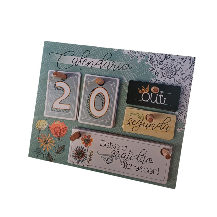 Calendário permanente flores - Imagem: 1