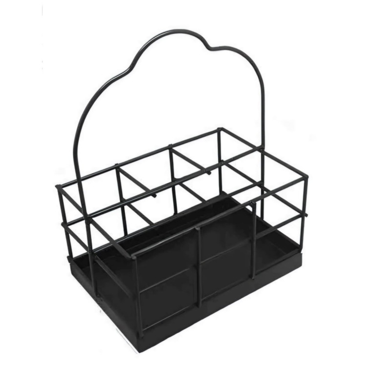 Porta talheres e guardanapos preto - Imagem: 1