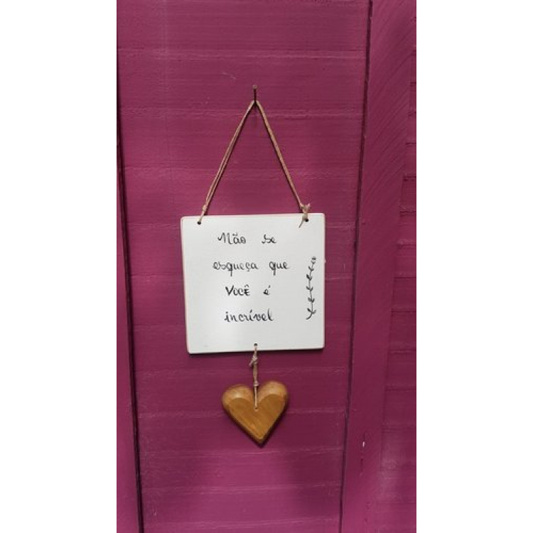 placa 17x17 com dizer  - Imagem: 2