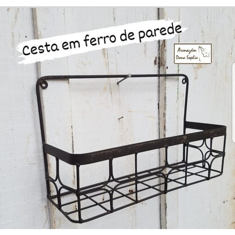 cesta marrom de parede  - Imagem: 2