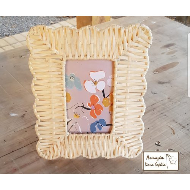 porta retrato em rattan - Imagem: 2