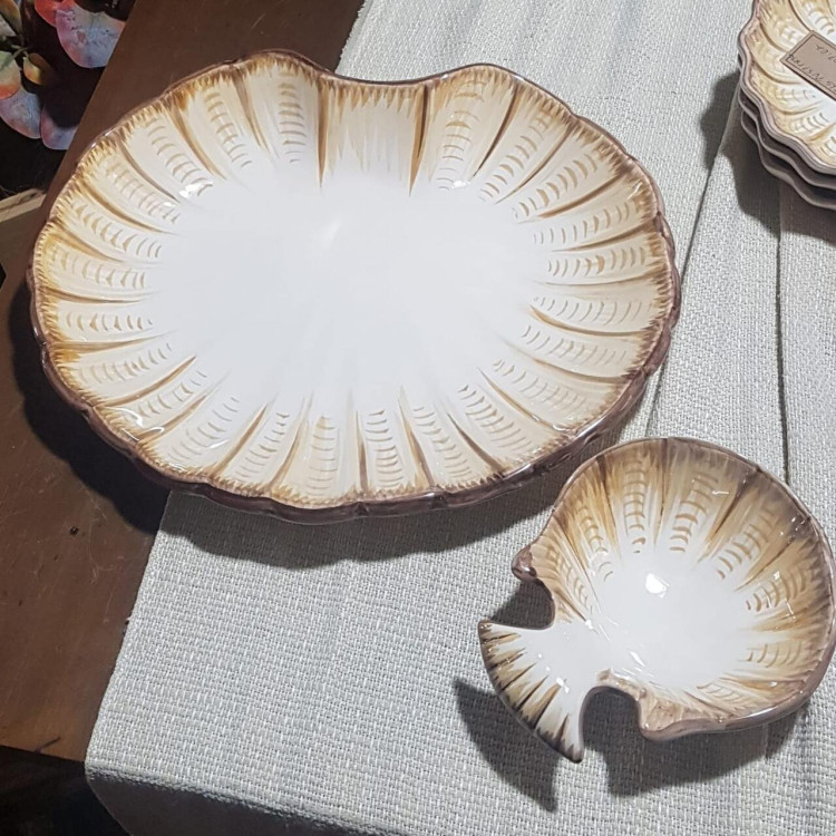 Conjunto de Petisqueira com molheira concha - Imagem: 2
