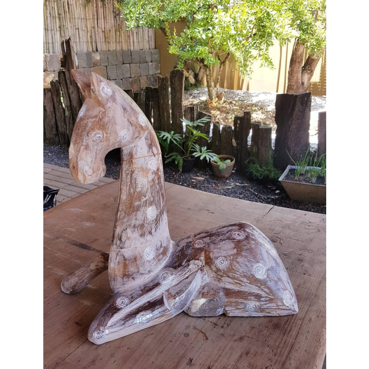 Escultura cavalo em madeira - Imagem: 2