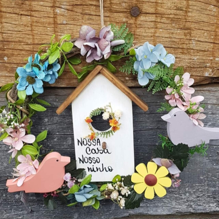 Guirlanda casa rustica passarinho - Imagem: 2