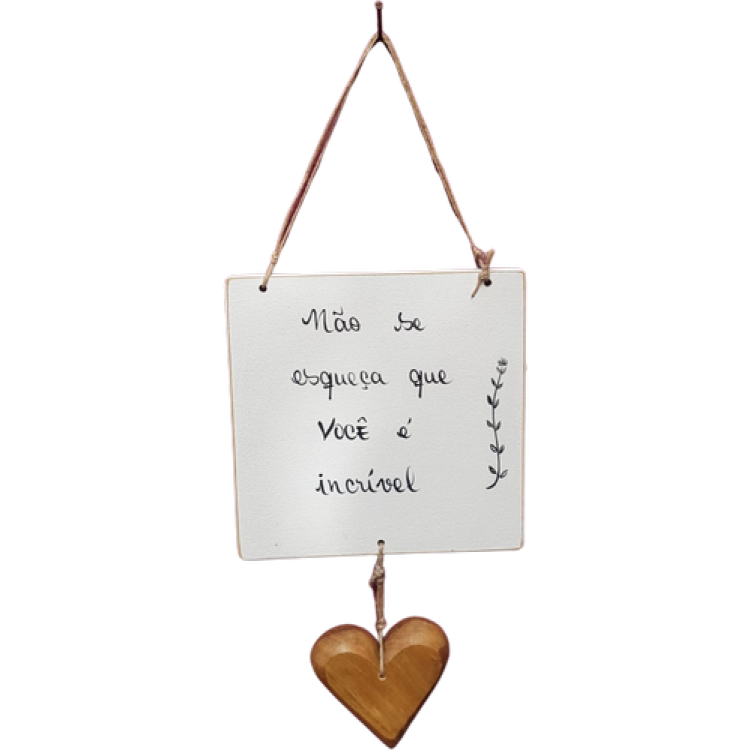 placa 17x17 com dizer  - Imagem: 1
